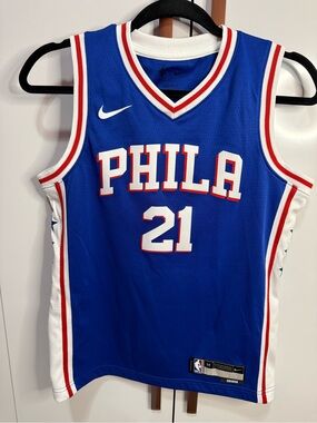 NBA Philadelphia 76ers Embid #21 Youth Jersey size M